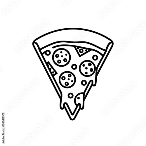 Slice of Cheese Pizza Food.