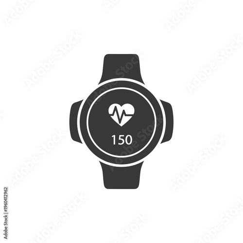 Smartwatch with heart rate monitor.
