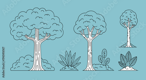 A simple, modern illustration of a cloud on a blue background, evoking a sense of calmness and serenity, ideal for use in designs requiring a subtle, 