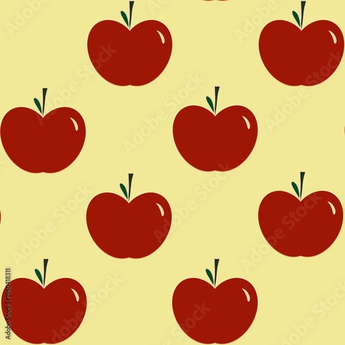 seamless background with apples