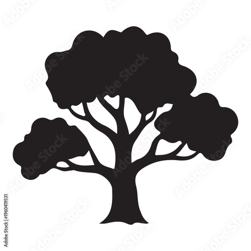 vector tree silhouette