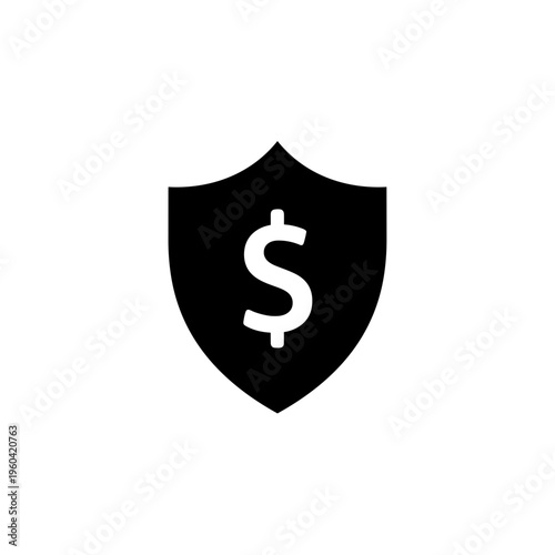 Shield with dollar sign symbol.