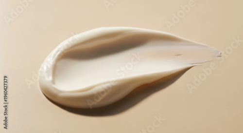 Cream Swirl Texture Macro Shot - Skincare Product Sample