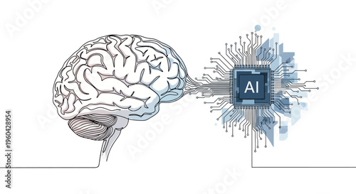 AI Brain Chip Connection: Artificial Intelligence and Human Mind Integration