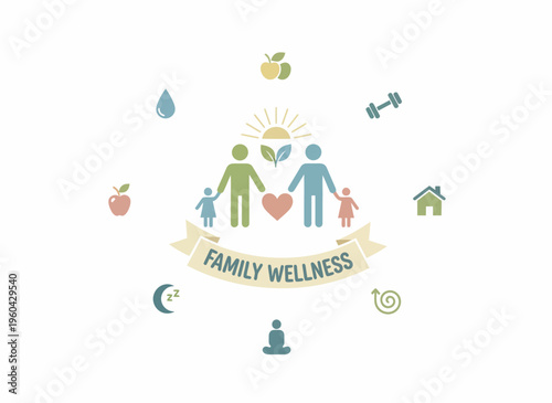 Family members enjoying outdoor activities together in a healthy lifestyle setting