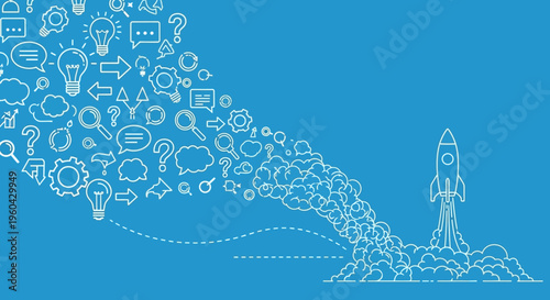 Startup Rocket Launching with Ideas and Innovation Cloud
