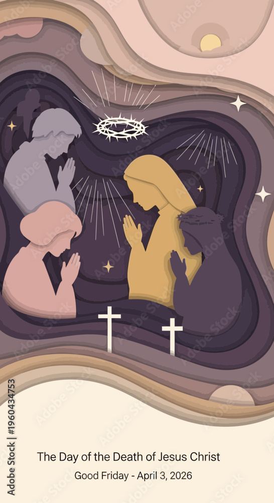 Fototapeta premium The Day of the Death of Jesus Christ (Good Friday) April 3, 2026