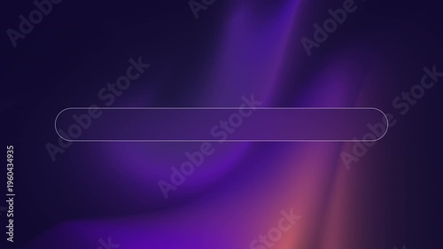 Modern Abstract Neon Purple Fluid Gradient Background with Empty Search Bar Template. Abstract modern motion graphic background featuring smooth, fluid dark purple and magenta gradient waves.