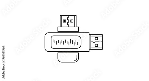 Versatile multi-connector USB adapter for diverse device compatibility and seamless data exchange