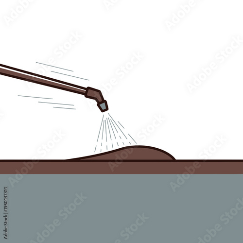 Precision Agricultural Spraying Application Of Fertilizer On Growing Crops