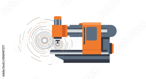 Precision Engineering Machinery At Work Manufacturing Innovation In Motion