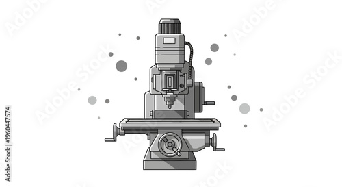 Precision Milling Machine For Industrial Fabrication And Manufacturing Operations
