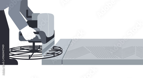 Professional Concrete Polishing Machine Application On A New Surface