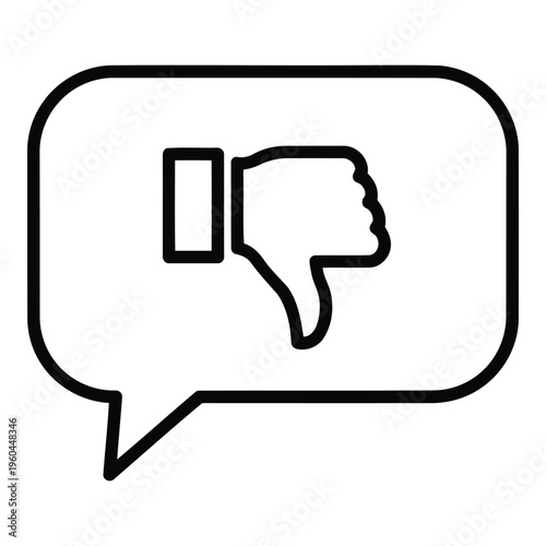Dislike Thumb Down Icon Symbol.