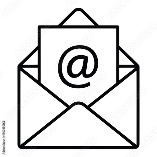 Envelope with email symbol inside.