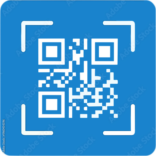 Flat design scan me barcode