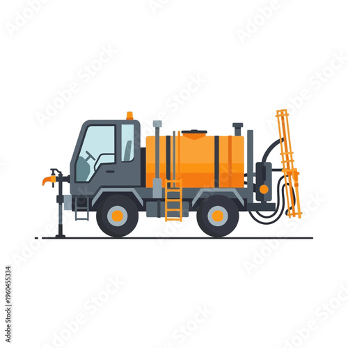 Specialized Agricultural Truck With Spraying Apparatus For Field Work