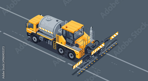 Specialized Asphalt Paving Machine Spraying Road Surface Construction
