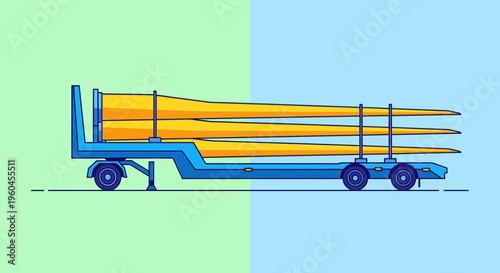 Transportation Of Wind Turbine Blades By Truck
