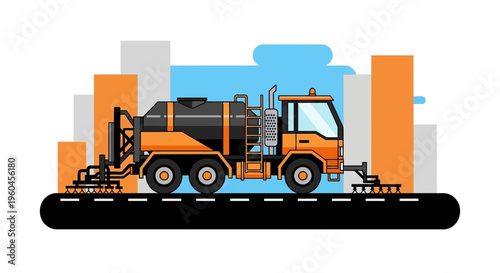 Specialized Truck for Road Paving and Maintenance
