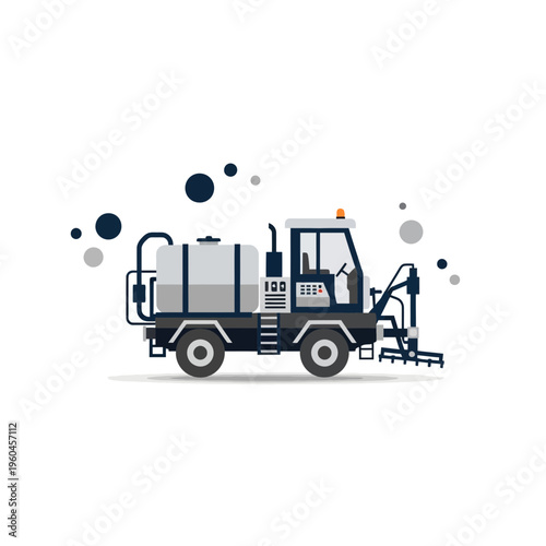 Specialized Agricultural Spraying Vehicle For Crop Treatment And Pest Control