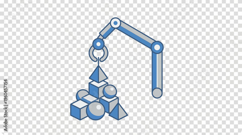 Robotic Arm Assembling Geometric Shapes