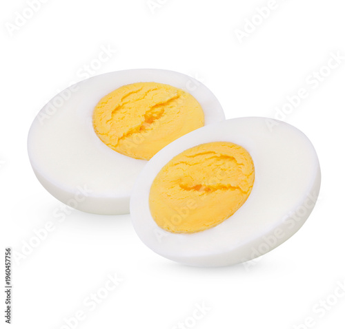 Chicken Egg, boiled egg isolated on white background