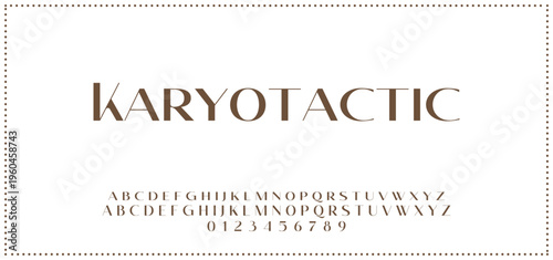 Elegant alphabet letters font and number. Typography luxury classic lettering serif fonts decorative for logo wedding vintage retro concept. vector illustration.