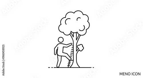 Symbolic representation of overcoming obstacles and reaching aspirations through diligent effort