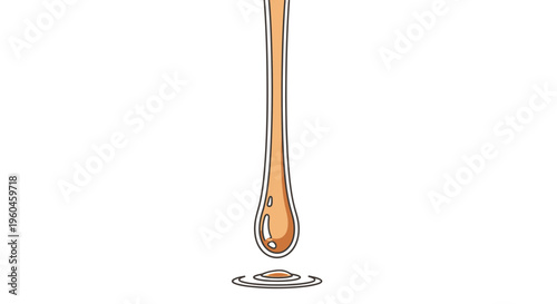 Golden liquid gracefully descends, creating beautiful ripples on a pristine surface, a symbol of