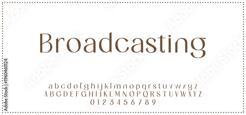 Elegant alphabet letters font and number. Typography luxury classic lettering serif fonts decorative for logo wedding vintage retro concept. vector illustration.