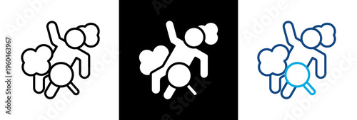 Crime Scene triple icon