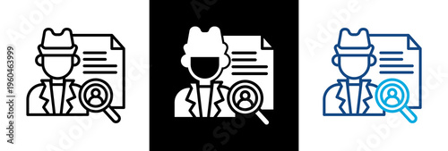 Detective Work triple icon