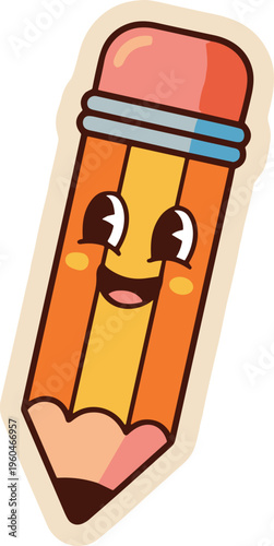 Cute and fungky retro character