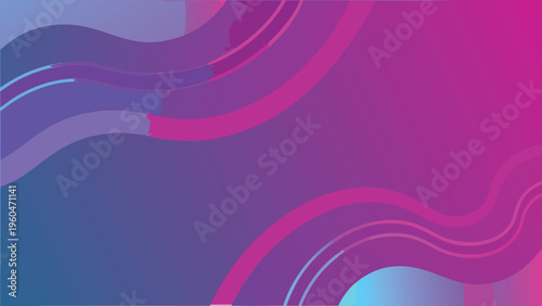 Abstract flowing shapes in vibrant shades of purple and blue