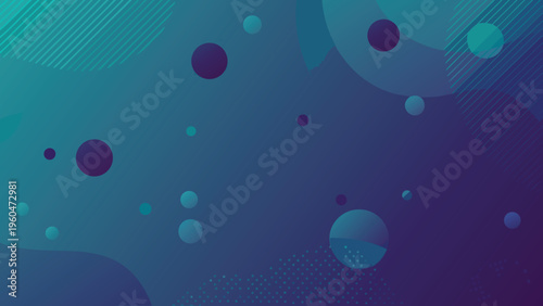 Abstract background with overlapping circles and diagonal stripes