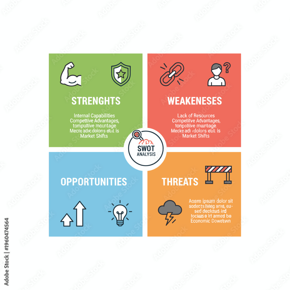Naklejka premium Business Analysis Concept Vector Illustration.