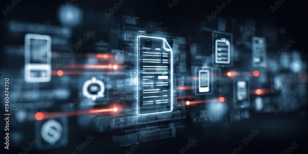 Fototapeta premium Every accounting payable is listed in the ledger alongside a receipt to facilitate a reconciliation of the global cashflow statement.