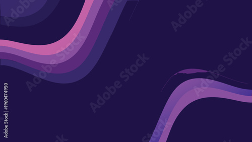 Abstract flowing shapes in shades of purple and pink