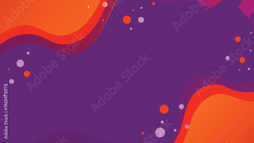 Abstract background with flowing orange shapes and purple tones