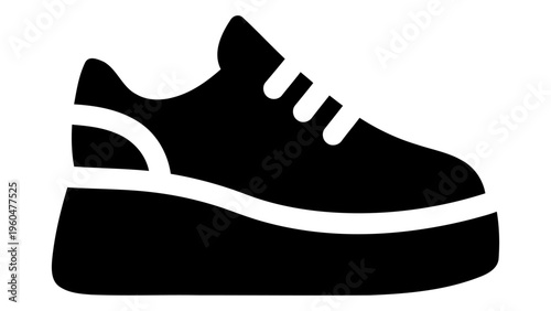 Platform sneakers icon