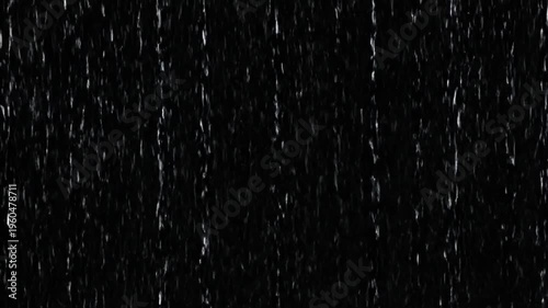 A dark textured pattern of rain drops falling against a black night sky creates a grunge galaxy surface with light dust and cold winter stars