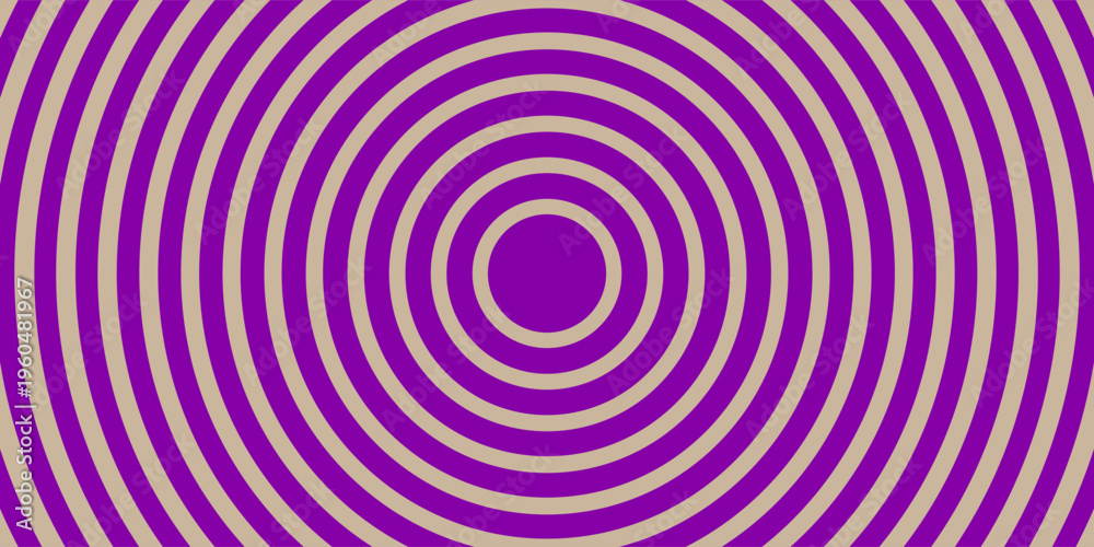 Ταπετσαρία Illustration of purple and vanilla colored concentric circles