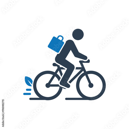 Eco Friendly Bicycle Delivery icon