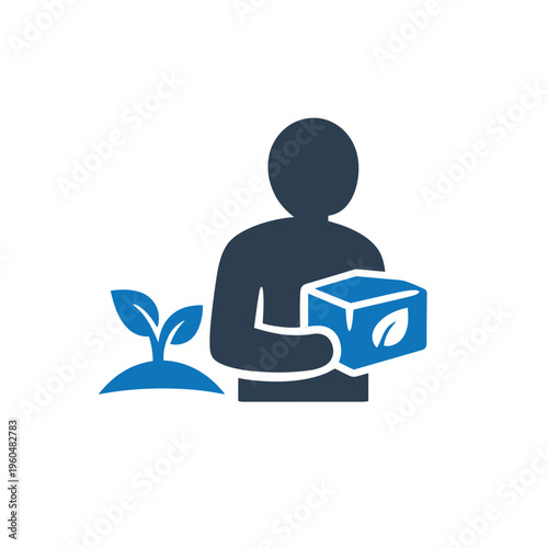 Eco-Friendly Product Delivery Icon