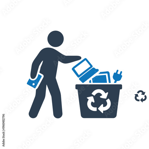 Electronic Waste Recycling Icon