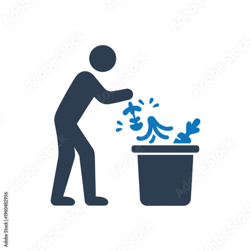 Organic Waste Composting Icon