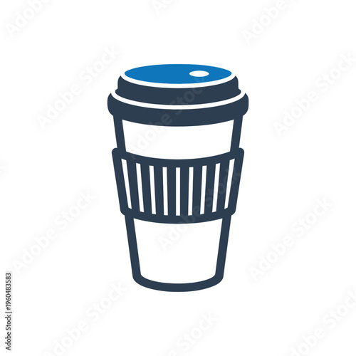 Reusable Coffee Cup Concept Icon