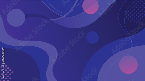 Abstract background with flowing shapes and vibrant purple hues