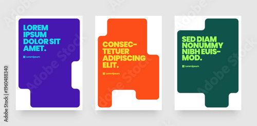 Modern abstract geometric frame - the perfect layout to highlight your message or photo on flyers, posters, and covers.